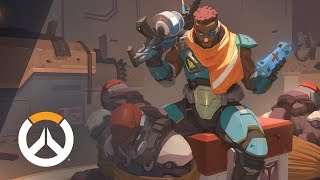 NEW HERO – NOW PLAYABLE Baptiste Origin Story  Overwatch [upl. by Kerrill]