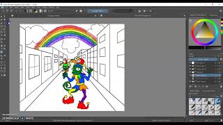 How to SAVE AS a jpg or other file type in Krita [upl. by Atirehgram]