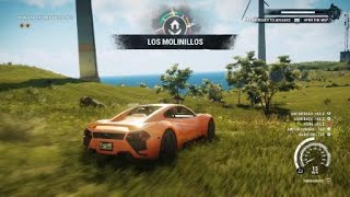 Just Cause 4  Car stunt with map at Recalada Los Molinillos [upl. by Ynar]