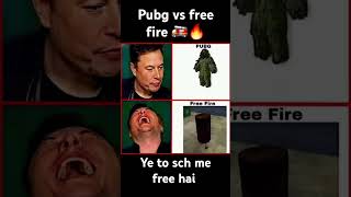 Pubg vs Free fire 🚒🔥 attitude video funny funnymemesclip memes pubgvsfreefire bgmi shorts [upl. by Eimac]