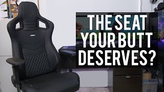 Epic Win Noblechairs EPIC Series Real Leather Gaming Chair [upl. by Trevar]