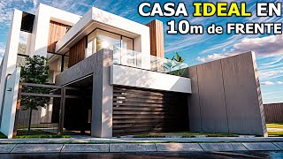 CASA MODERNA en 10m de FRENTE l 4 Habitaciones [upl. by Currie]