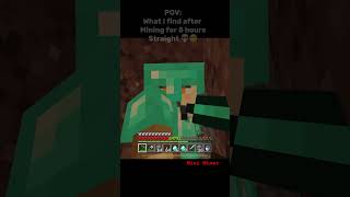 What bro finds after mining for 5 hours 💀💀minecraft minecraftmeme funny humor shortsviral [upl. by Yecak531]