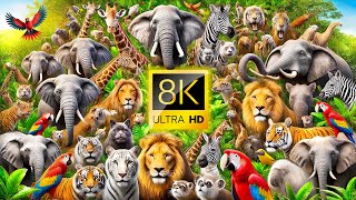 WILDLIFE amp ANIMAL ADVENTURES 60FPS 8K VIDEO ULTRA HD 8K [upl. by Caril]