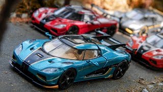 Tarmac Works Koenigsegg Agera RS Blue Color [upl. by Glick444]