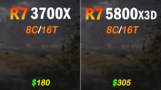 Ryzen 7 5800X3D vs Ryzen 7 3700X  Benchmark in 12 Applications and Games 2k amp 4k [upl. by Wildon286]