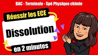 👩‍🔬Réussir lECE de Spécialité Physique Chimie  SOLUTION  DISSOLUTION  TERMINALE [upl. by Cunningham]