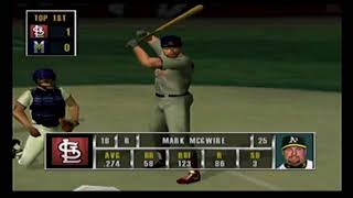 Full Game St Louis Cardinals vs Milwaukee Brewers  MLB AllStar Baseball 99 N64 Simulation [upl. by Noremmac687]