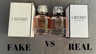 Fake vs Real Givenchy LInterdit Perfume 80 ML Eau De Parfum [upl. by Sew981]