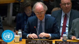 Syria Risk on escalation of tensions  Security Council Briefing  United Nations [upl. by Esineg661]