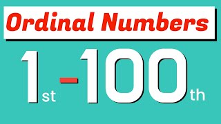 Ordinal Numbers 1 to 100 in words  ordinal numbers 1100 in english [upl. by Frick153]