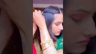 Easy Hairstyles on Saree sareehairstyle hairstyle easyhairstyles shorts ytshorts hairtutorial [upl. by Maryanne]