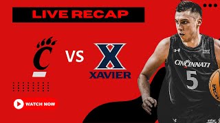 Cincinnati Bearcats v Xavier Musketeers Crosstown Shootout INSTANT REACTION  CBox Bearcats Postgame [upl. by Harli]