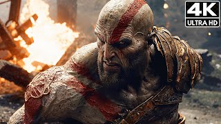 GOD OF WAR Kratos Kills All Gods Of Olympus 4K ULTRA HD [upl. by Aidul]