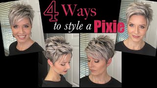 Pixie Hair Tutorials  4 Styles in 1 Video [upl. by Norah]