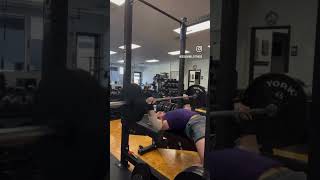 225 pound bench press challenge benchpress 225 shortsfeed fitnesschallenge powerlifter bench [upl. by Ecneps547]