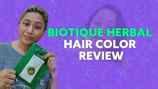 New Biotique Herbal Hair Color Review  Best Organic Hair Color  Kranthi Balivada [upl. by Teeniv431]