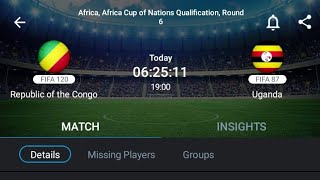 LIVE Republic of the Congo VS Uganda Africa CAF of Nations qualifications Round 6 [upl. by Elyac]