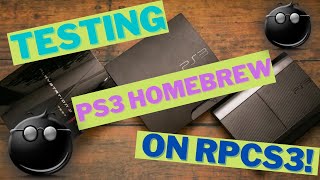 PS3 HOMEBREW ON RPCS3 EMULATOR  RPCS3 Emulator Testing [upl. by Ayvid121]