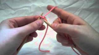 How to Knitted Cast On English style [upl. by Enorahs]