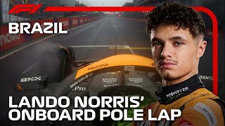 Lando Norris’ Pole Lap  2024 Sao Paulo Grand Prix  Pirelli [upl. by Finnie497]