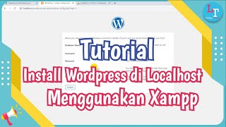 Cara Install Wordpress di Localhost Menggunakan Xampp [upl. by Ramedlab]