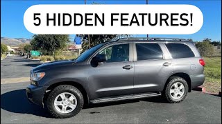 Toyota Sequoia 5 Hidden Features [upl. by Enirac]