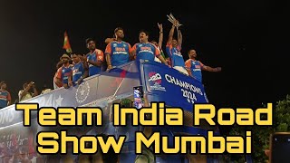 Team India Road Show Mumbai  Welcome Home Champions 🏆  Vlog 64 [upl. by Neivad124]