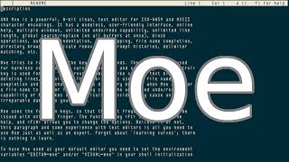 GNU Moe My Own Editor text editor [upl. by Sousa]