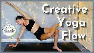 60 Min Creative  Challenging Vinyasa Flow  Fun Funky Playful Yoga  Intermediate [upl. by Dyson]