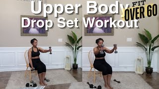 Seated Arm Drop Set Workout Strengthen amp Build Upper Body Muscles 💪✨ [upl. by Anemolihp457]