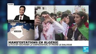 En Algérie le FLN dit soutenir la contestation et prône le dialogue [upl. by Yggep749]