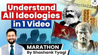 Capitalism  Communism  Socialism  Marxism amp Ideologies  UPSC [upl. by Haimes]