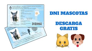 DNI MASCOTAS Archivo PSD TOTALMENTE GRATIS [upl. by Leandro]