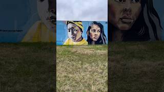 Up to here 🫡 by Han Coussement  Antwerp Belgium streetart graffiti mural shorts [upl. by Sholem]