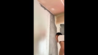 Painter Applying putty  Puttying for renovation putty 241029 [upl. by Socher]