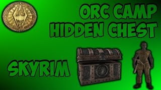 Skyrim Hidden Chest  Orc Camp Dushnikh Yal [upl. by Harret]