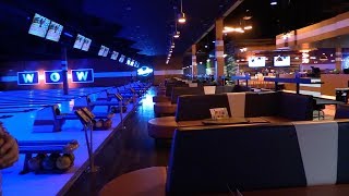 New Bowlero Features Massive Eats Blacklight Bowling [upl. by Macdermot621]