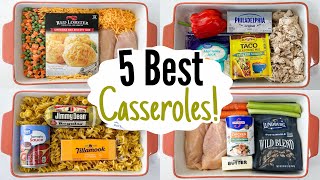 BEST OVEN BAKED MEALS  5 Super Quick amp EASY Casserole Dinner Recipes  Julia Pacheco [upl. by Ibbor]