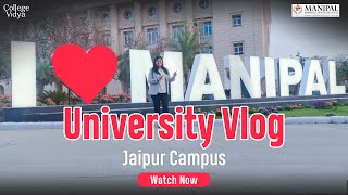 Manipal University Jaipur Vlog Campus Tour  MAHE  Online Faculty  Experience  Reality [upl. by Base]