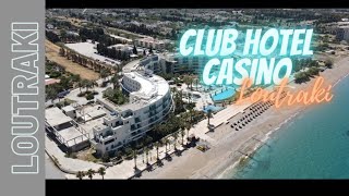 Club Hotel Casino LoutrakiCorinthFHDdrone shotsΞενοδοχείο Καζίνο Λουτράκι [upl. by Ylluz]