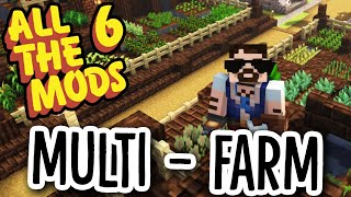 All The Mods 6 Feed The Bees Ep59 MULTIFARM MADNESS Industrial Foregoing [upl. by Ardnasyl914]