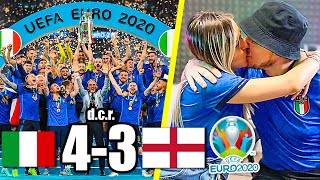 ITALIA vs INGHILTERRA 43  CAMPIONI D EUROPA EURO 2020 REAZIONE ai RIGORI [upl. by Amrac]