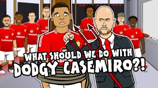 CASEMIRO What should we do with the dodgy DM🤔 Man United vs Liverpool Parody [upl. by Yrro]