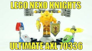 LEGO NEXO KNIGHTS ULITMATE AXL 70336 SET REVIEW [upl. by Dermott]