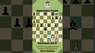 45th FIDE Chess Olympiad Open 2024 🔴 Martirosyan Haik M vs Maghsoodloo Parham  Budapest 2024 [upl. by Lidaa]