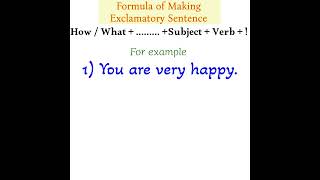 Formula of Making Exclamatory Sentence with Example in Marathi exclamatorysentence [upl. by Lillian]