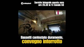 BASSETTI CONTESTATO A TORINO CONVEGNO SOSPESO  Robby Giusti [upl. by Heisser]