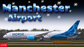 🔴 LIVE Manchester Airport Plane Spotting 🛫 [upl. by Lirba]