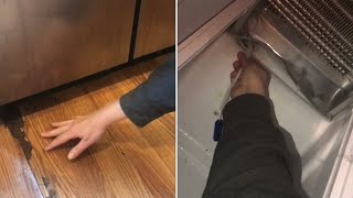 “fix a refrigerator” that is LEAKING water on the floor frigidaire kitchenaid￼￼ whirlpool￼ [upl. by Anselme]